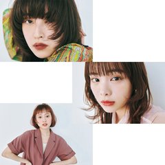 小顔もモード感も総ざらい♡ 甘さも辛さも欲張る【前髪×ぱっつんフォルム】３選
