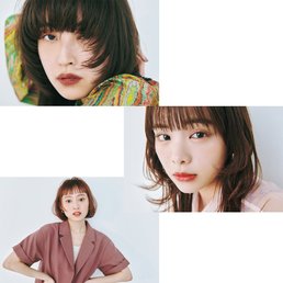 小顔もモード感も総ざらい♡ 甘さも辛さも欲張る【前髪×ぱっつんフォルム】3選