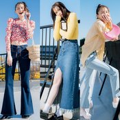 「恋が始まりそうな時やカレとのデートでは、迷わずコチラをご指名♡」宮田聡子が着こなす【恋デニム】５選