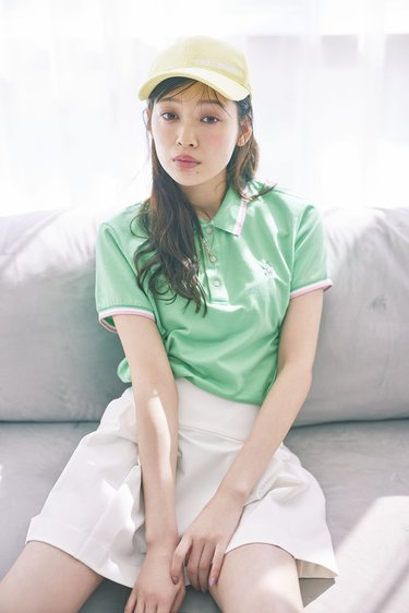 ar golf】王道可愛い白ミニスカに挑戦したい♡ 美脚見えが叶うふわっと