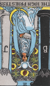 THE HIGH PRIESTEESS(REVERSE POSITON)
