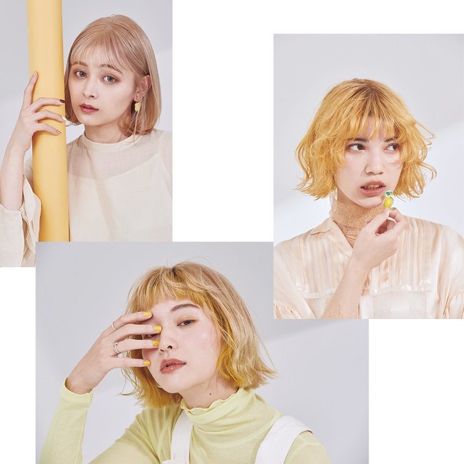 髪色から春を感じて♡ポジティブなビビッド、柔らかいまろみも！【イエローヘア】3選