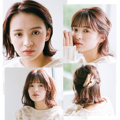 暗髪でもしっかりピンクみ！”オリエンタルピンク”で血色感をプラス