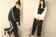 旬なヌケ感コーデにお役立ち！ラインパンツ着回し4