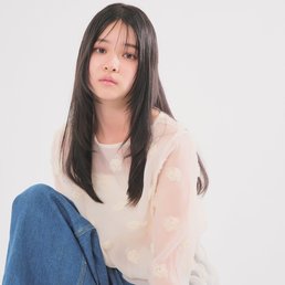 【ロング】自然なミントグレージュで異次元な透明感♥　