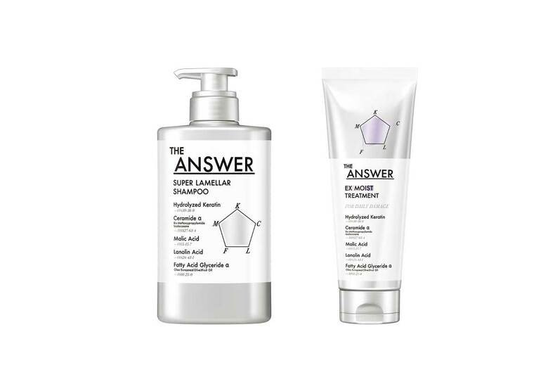 (左）ジアンサー　スーパーラメラシャンプー　400㎖　￥1,760（編集部調べ）、（右） 同　EXモイスト　トリートメント　220g　￥1,760（編集部調べ）／花王