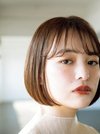前髪ありのボブ