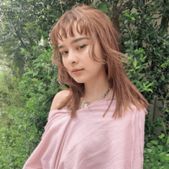 【ミディアム】重めのラインとカール感が最愛コラボ