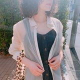 【GU】イマドキなシア―シャツが￥2,000以下！透け肌にキュン♡　