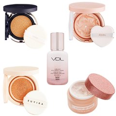 「ハート形のパフが可愛すぎ…♡」水光からマットにトレンドシフト中！【シルキー肌】を製造するベースアイテム ５選