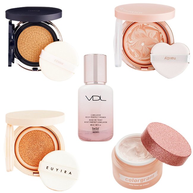 「ハート形のパフが可愛すぎ…♡」水光からマットにトレンドシフト中！【シルキー肌】を製造するベースアイテム ５選