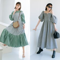 １枚で洒落っ気UPなツートップ♡ 2022年春、豊作なのは断然このデザイン!!【袖コン&パターンワンピ】５選