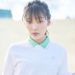 【ar golf】顔色がぱっと華やかに♡　ゴルフコーデに使えるアイボリーのジャガードニットでスタイルも顔も盛る♡