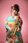 ar girl阿部舞理奈。成人式の時の写真