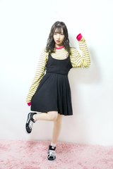 万能な黒ならガーリーにもイケる♪