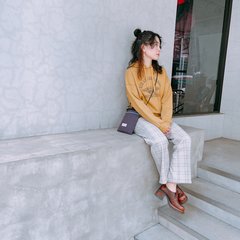 【GU】￥990の今がチャンス♡しゃれみチェックパンツで春の着こなしを一歩リード