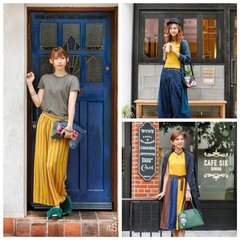 これ1枚でレトロ感❤　秋を楽しむマスタードコーデ