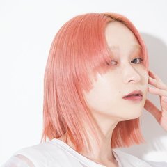 【ボブ】肌映え間違いなしなハイトーンピンクに一目惚れ♡
