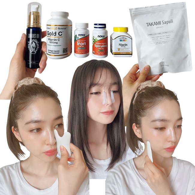 上西星来、小顔の秘密は？「フェイスラインは老廃物が溜まりやすいので…」愛用サプリや小顔体操も公開♡