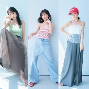 与田祐希さん×arイイ女コーデ特集【2025最新】デニム・adidasガゼル