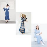 タイトワンピで美くびれを強調♡arモデルが着こなす春のボディコン服【ブルーワンピ】3選