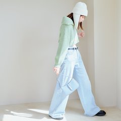 真冬に着るペールトーンが反則級に可愛い♡ ワンランク上の【ニット×デニムコーデ】2選