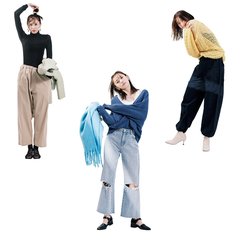 「あざとくなれない…」それなら“服”に散りばめて♡上半身が華奢見えするパンツの着こなし術！宮田聡子の【あざとコーデ】3選