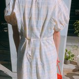 【UNIQLO】イエローチェックがしゃれ見え♡プチプラコラボワンピ￥3,990