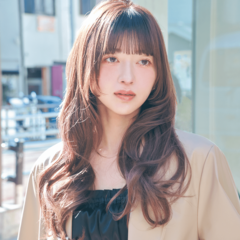 【ロング】K-POPアイドル風バングで存在感をマシマシに！