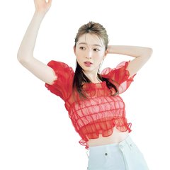 【365days色っぽ】赤い透け透けヴェールで、上半身の目くらまし作戦