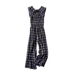 【365days色っぽ】取り外せる襟付きでこのお値段！ギンガムチェックのオールインワン