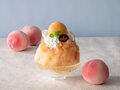新作・桃づくしのプレミアムかき氷／ヨコハマ グランド インターコンチネンタル ホテル