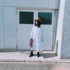 【GU￥2,990】春らしいコットンワンピを着こなし♡セーラーカラーでイマドキ感もUP！
