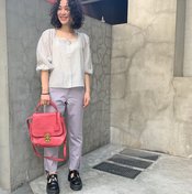 【GU】スリットが美脚効果抜群♡ 春の新作カラーデニム