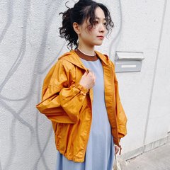 【ユニクロ ユー】ブルゾン￥6,990♡絶妙なくすみオレンジが洒脱