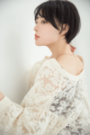 モデル／松井小園さん　担当美容師／副店長＆ヘアスタイリスト　田中隆太さん