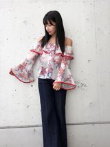 オフショル×ボタニカルでおフェロを極める♡