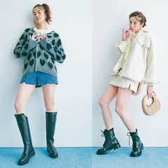 エロ度をうまく調整。ミニ&ブーツの永久不滅コンビが今季もアツい！【脚見せコーデ】2選