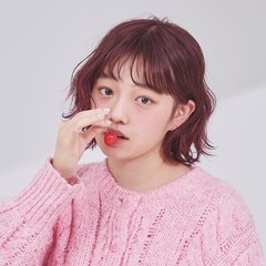 【ボブ】ツヤコクピンクが醸し出す可愛さにうっとり