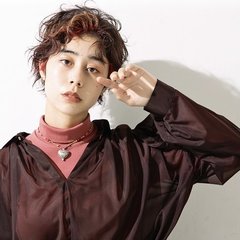 遊び心は前髪に【暖色】をさりげなく宿して