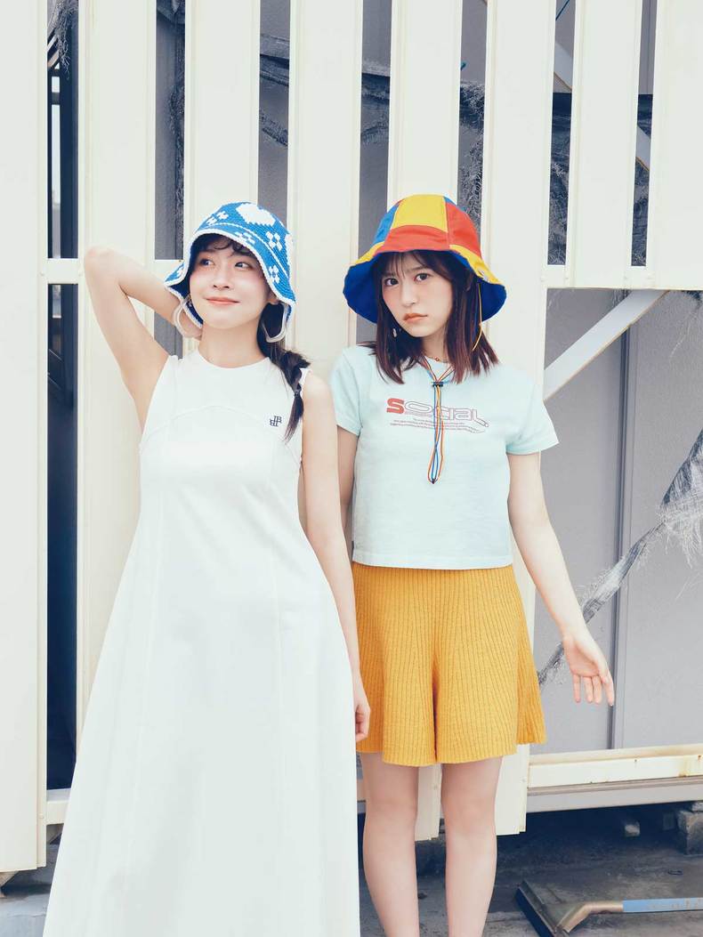 櫻井優衣(左)・月足天音(右)。ar7月号より