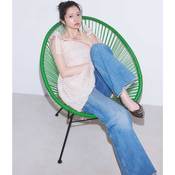 旬なフレアデニムはあざと可愛く♡シロップみたいなピンクリップでデート仕様に【デニム×ピンクリップ】