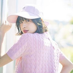 【ar golf】￥5000代のピンクニットシャツがあざとく盛れる！　ゆったりシルエットで華奢見えまで叶います♡