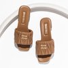 Brand: MIU MIU Item : キャメル マテラッセレザー スライドサンダル Price : ¥138,600（予定価格）