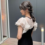 「お呼ばれドレスを賢く着回し！」ヘアアレンジ３パターンで印象を変える方法♡