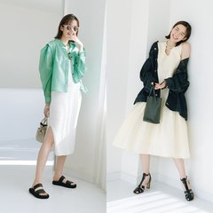 「ワンピを着たいけどまだ肌寒い…」アウターとうまく合わせるには？ 佐藤栞里が着こなす【アウター×ワンピコーデ】４選