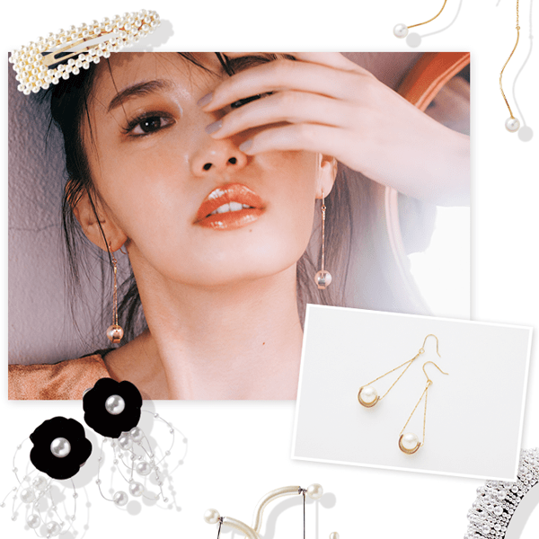 「今日のコーデ、カジュアルすぎかも…」  そんな日は 女をアゲる『パールアクセ』の出番です♡