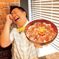 生肉大好き女子に朗報！つい写真を撮りたくなる生粋な牛トロ雲丹イクラ丼って？【フォーリンデブはっしー】