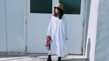 GU￥2,990】春らしいコットンワンピを着こなし♡セーラーカラーで