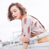 おしゃ可愛い重めのワンレンボブ